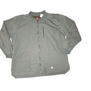 Carhartt Men's Flex Ripstop Full Zip Utility Jacket, Green - Size XXL 56" chest